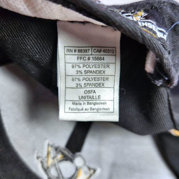 Pittsburgh Penguins Hat Cap adidas Mens Two-tone Black & Grey Snapback - Picture 10 of 11